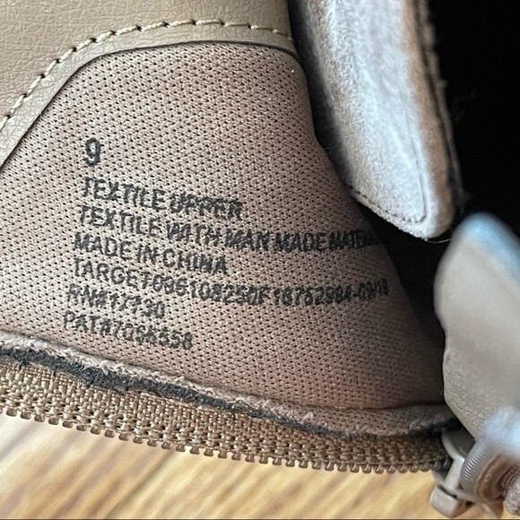 Universal Thread | NWOB Taupe Faux Suede Wedge Booties | Size 9 - Picture 4 of 9